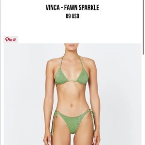 NWT VINCA - fawn sparkle BOTTOMS ONLY